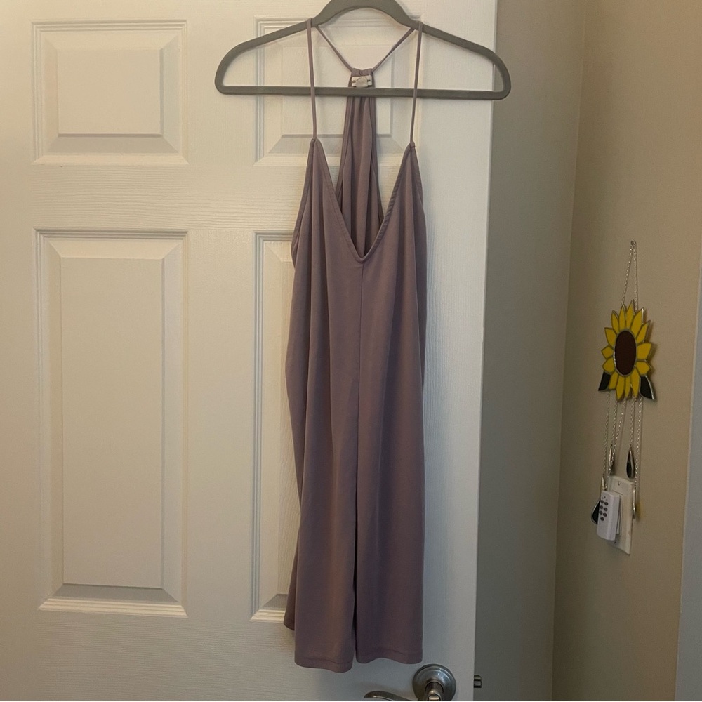 Silence + Noise Lavender Halter Slip Dress